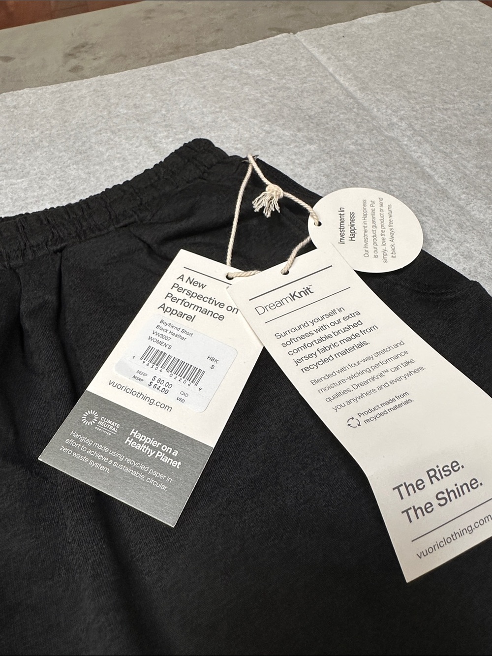Vuori Boyfriend Short Black Heather - Picture 2 of 5